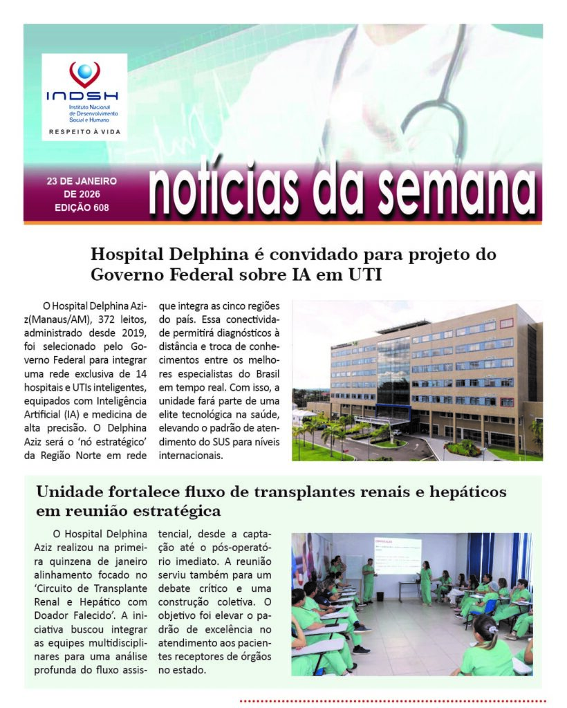 Notícias da Semana INDSH nº 607 - 16/11/2025